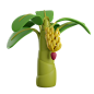 C4D三维绿植香蕉树卡通Blender工程设计源文件模型：