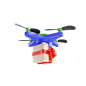 Delivery Of Gift By Drone 3D Illustration