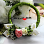 天使环喜糖袋手环/韩式个性婚庆纱袋特价创意绿色欧式花环喜糖盒