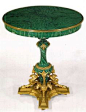 Malachite Pedestal Table - Russia, 19th century