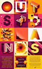 Outside Lands: Creative Paper Typography by Owen Gildersleeve : London-based artist Owen Gildersleeve created these awesome typographic artworks to produce a vibrant poster for the 10th Edition of Outside Lands Festival in San Francisco. 

“To refle