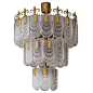 Large Italian Murano Chandelier | From a unique collection of antique and modern chandeliers and pendants  at https://www.1stdibs.com/furniture/lighting/chandeliers-pendant-lights/: 