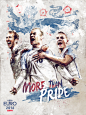 ESPN / EURO 2016 illustrations : To celebrate the UEFA Euro 2016 tournament, ESPN decided to create a series of 25 posters, highlighting the best players.The concept is to use for each posters the same catchphrase "More Than…" then customizing i