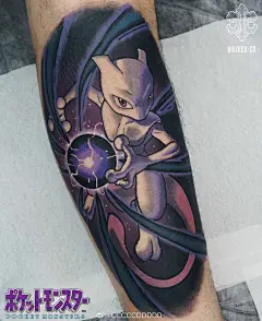 前天做的精灵宝可梦超话 超梦^_^ ​​​​