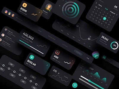 Dark Theme UI Elemen...