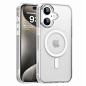 S. Tedazo Magnetic Case for iPhone 16，Compatible with MagSafe & MIL-Grade Protection，Not Yellowing Scratch-Resistant，Translucent Matte Back Slim Phone Cover for iPhone 16，Clear