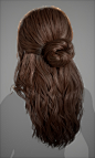 Real-Time Hair Styled in Blender, Isac Stahl : Real-Time Hair project I've been working on for the past time. 

Alpha and Height Texture Generated in Xgen,
Haircards, Hairchunks and styling made in Blender.
The pipeline revolves around Hairstruct, the hai
