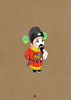【手绘/插画/漫画】Q版京剧人物：寄君一曲，不问曲终人聚散。