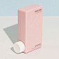 baby pink plastic packaging: 