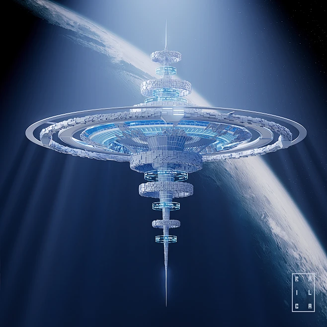 Future Space Station on Behance-花瓣网