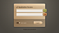 Free Wooden User Interface Login Design for Photos by ~ramijames on deviantART