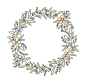 PNG素材 logo 花环 气泡 对话框 花朵素材