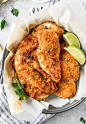 Baked Fried Chicken, or Oven Fried Chicken Breast, is so healthy, juicy, flavorful, and CRISPY! You would never guess this Baked Fried Chicken Breast is oven baked and not fried. The spice rub on this Oven Baked Fried Chicken is just like your favorite KF