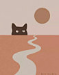 藏在绝美风景里的猫片 : 笔触太温柔，十罐猫粮都不换