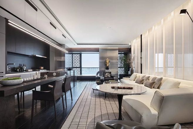 顶级轻奢样板房现代上海高端化豪宅样板房武汉二七路豪宅样板房出售