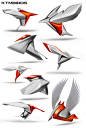 KTM birds illustration/form study : This project started with an idea called "Every motorbike is a bird". Imagine every bike was bird in itself, inspiring motorbike designers to recreate them as two-wheeled machine. Here i demonstrate few birds 