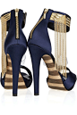 Layla chain-embellished satin sandals