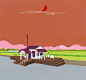 cloud dog laife Landscape mauntain  sea sibadog SKY