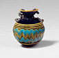 希腊地中海东部玻璃瓶（香水瓶），公元前6-5世纪晚期