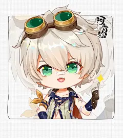 画了一组Q萌版原神头像 #q版打卡