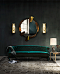 NAU Velvet Sofa Mid Century Modern Furniture by BRABBU invites your for an adventure on your modern living room.