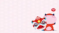 粉豆啰啰与牛红红壁纸