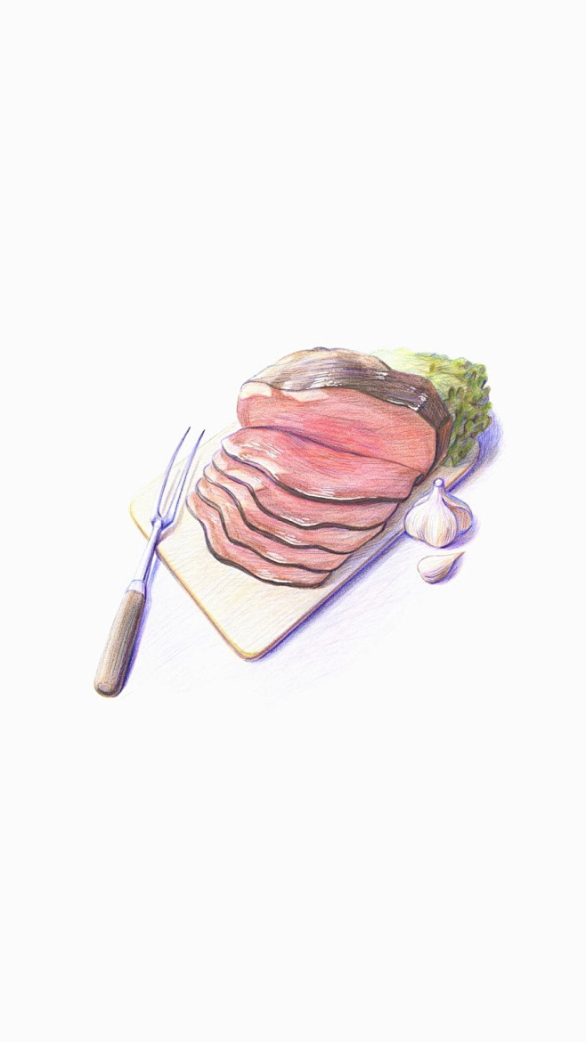 手绘美食