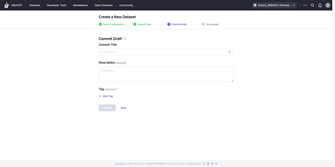Create a New Dataset %7C Graviti_37c20f92