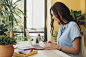 Caucasian woman using laptop at desk by Gable Denims on 500px