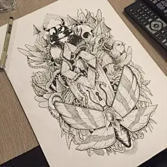 #全球插画师#    挪威插画师 Allan Ohr 一组手绘插画 ​​ ​​​​