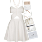 A fashion look from November 2015 featuring short white dresses, zara sandals and J.W. Anderson. Browse and shop related looks.