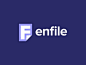 Enfile Logo Design f logo brand identity symbol app icon app logo business logo logos clean typeface minimalism simple vector lettermark logomark logotype file management file manager logo designer logo branding
