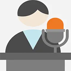 领导发言免抠素材_新图网 https://ixintu.com 发言 矢量素材 素材 领导
