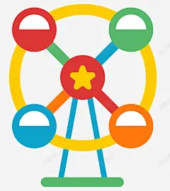 摩天轮彩色设施 免费下载 页面网页 平面电商 创意素材