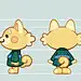 ILLUSTRATION  Character design  digital illustration cute illustration dog illustration anime style cute character mascot design emotes chibi