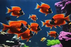 海鱼自然游鱼水缸小鱼鱼缸摄影图图片