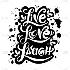 Live Laugh Love手写情书