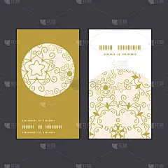 矢量抽象旋涡旧纸纹理垂直圆形框架图案