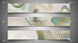Vector banners with liquid wave background suitabl