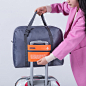 工厂直销 韩版可折叠手提行李包便携旅行包大容量飞机包 批发