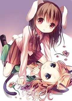 恐怖美术馆里的小萝莉，兔耳娘