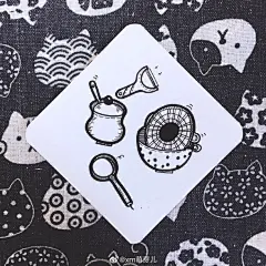 简笔画 

- 每个人的一生都有自己的使命，不与他人比。

-【厨具小插画】 ​​​​