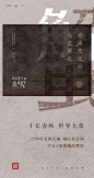 中式地产 书法字 肌理 质感 刷屏
