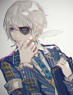 及雾采集到高级感二次元插画