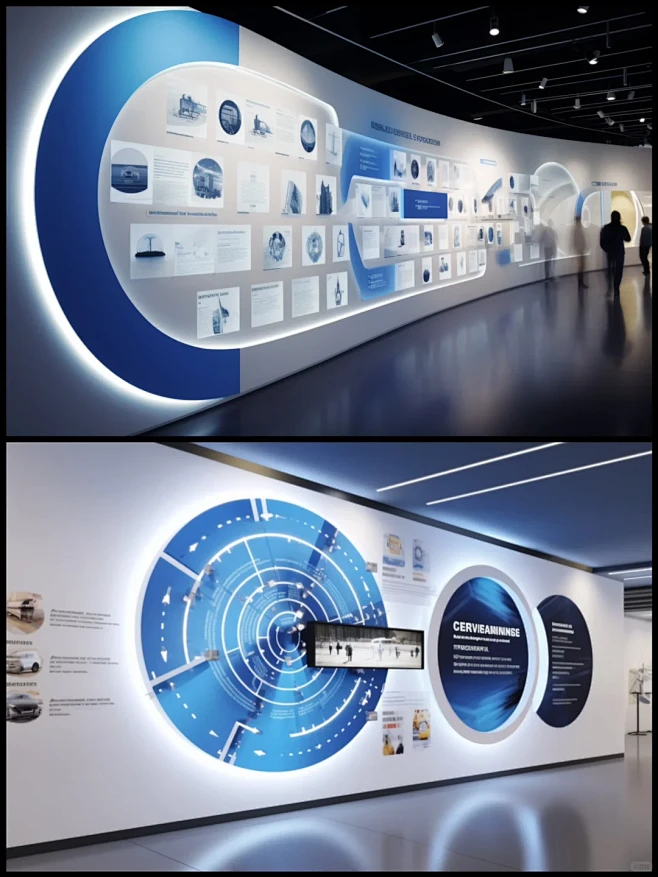 未来感科技展示文化墙 - 小红书