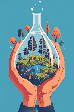 节水宣传创意元素