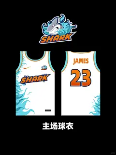 ［今日份分享］篮球球衣设计-大鲨鱼 - 小红书