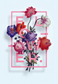 Illustration «Flower» : Typography illustration poster