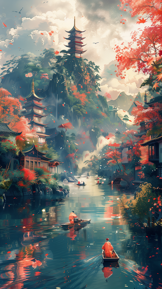 端午节龙舟背景