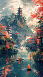 端午节龙舟背景
